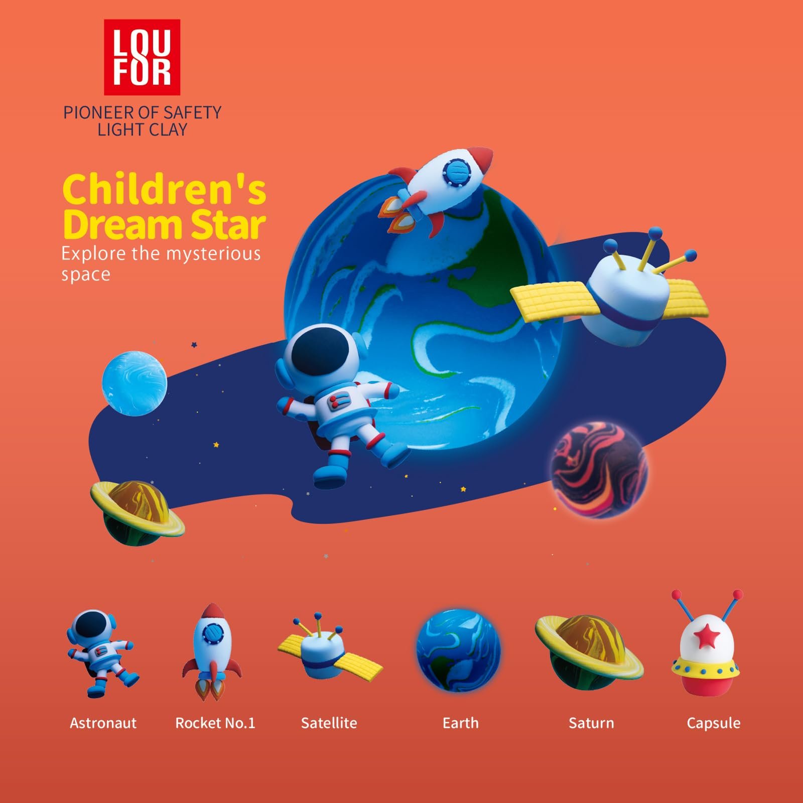 Air Dry Clay Pets Group Modeling Clay Kits for Kids