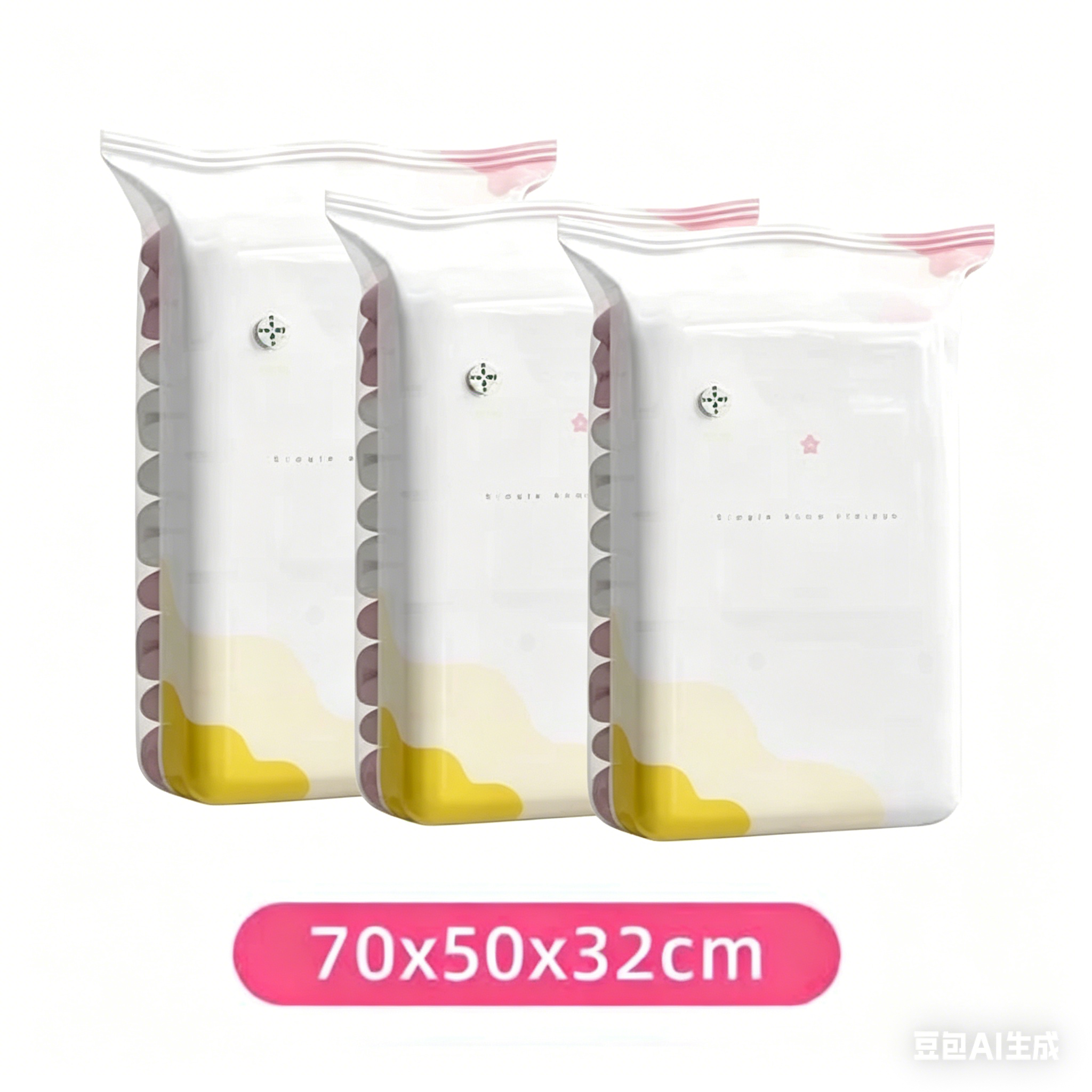 Press-to-Compress Vacuum Storage Bags