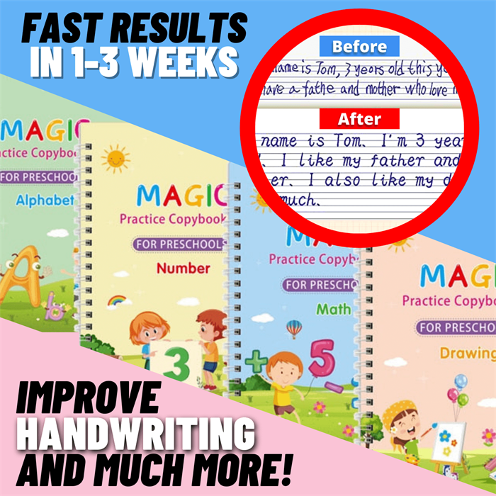 Thegroovd Magic Groove Books - Children’s Magic Copybooks
