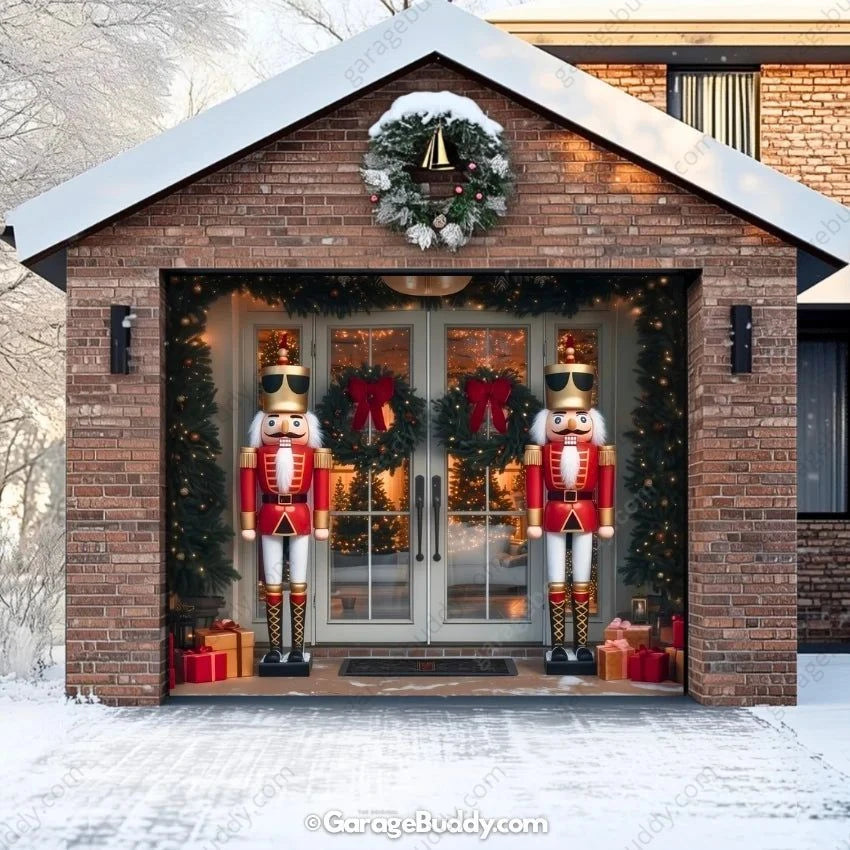 Garage Buddy | NutCracker Guards | Christmas Garage Door Cover