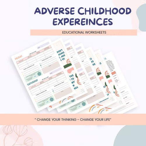 🧠Trauma therapy anxiety coping skill worksheets🔥BUY 2 FREE SHIPPING