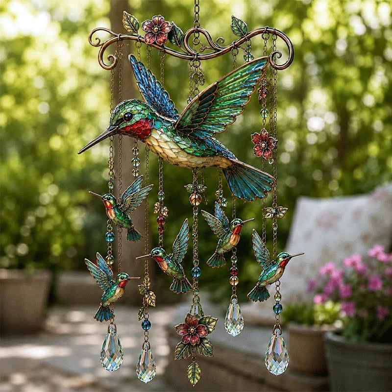 🐦🐦🎐Last Day 49% OFF - 🐦🎐Graceful Hummingbird Wind Chime