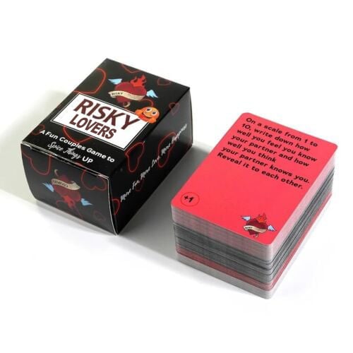 RISKY LOVERS - 150 Spicy Dares & Questions for Your Date Night