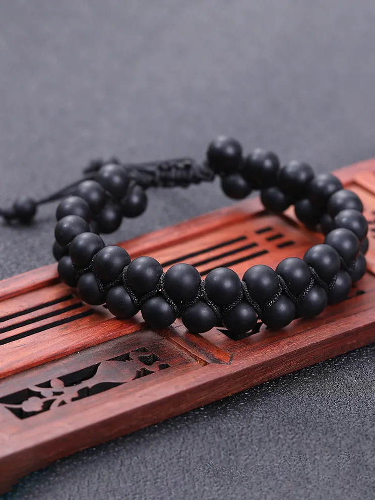 Vintage Multiple Rows Beaded   Protection Bracelet