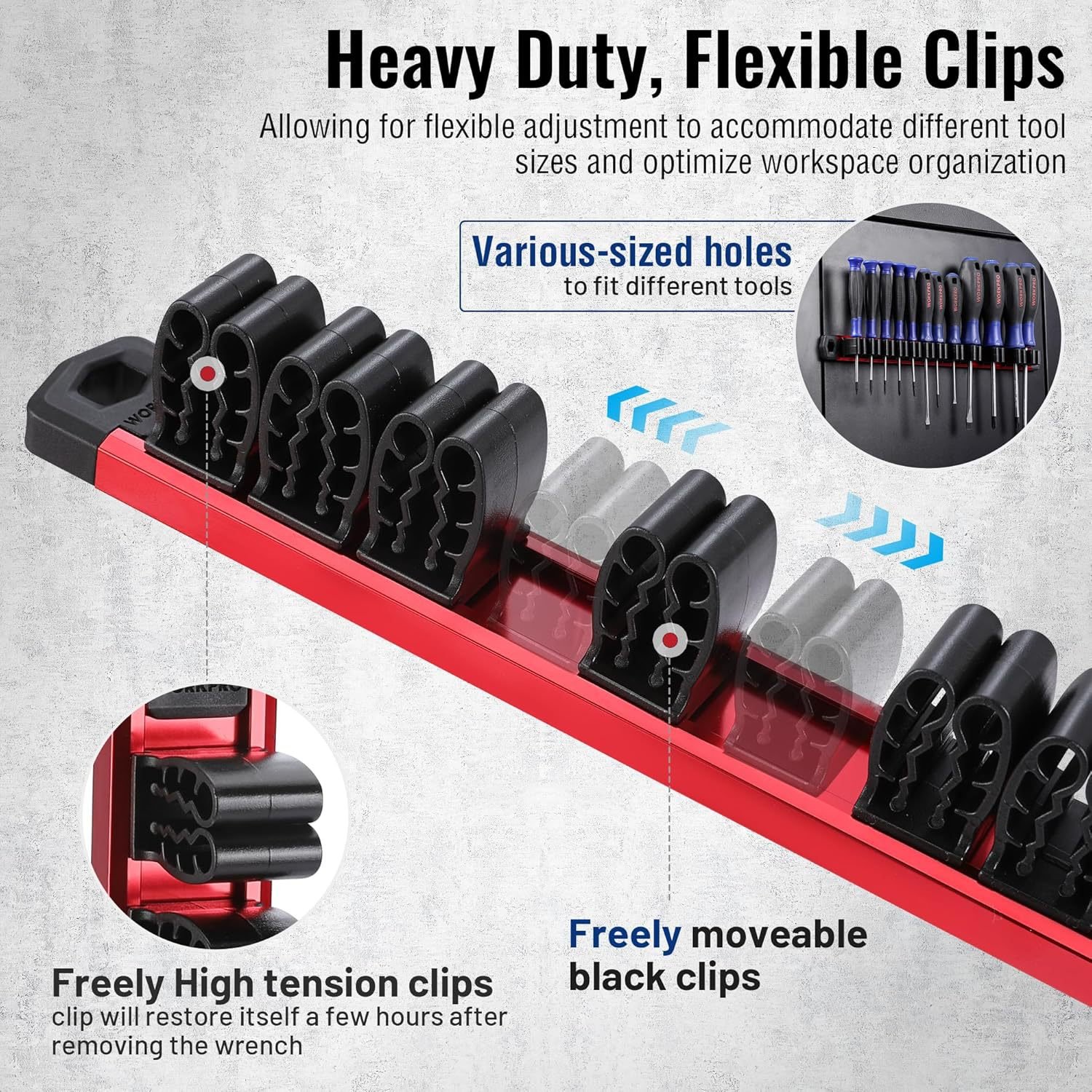 🧲🛠️Magnetic Wrench and Screwdriver Organizer – Tool Organizer for Workshop & Garage