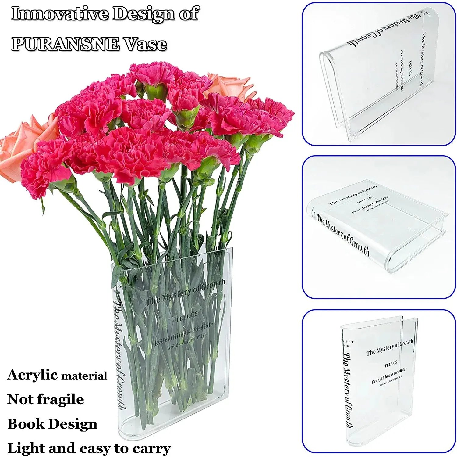 🔥LAST DAY 50% OFF - 📚💐💕Book Vase: Books About Flowers