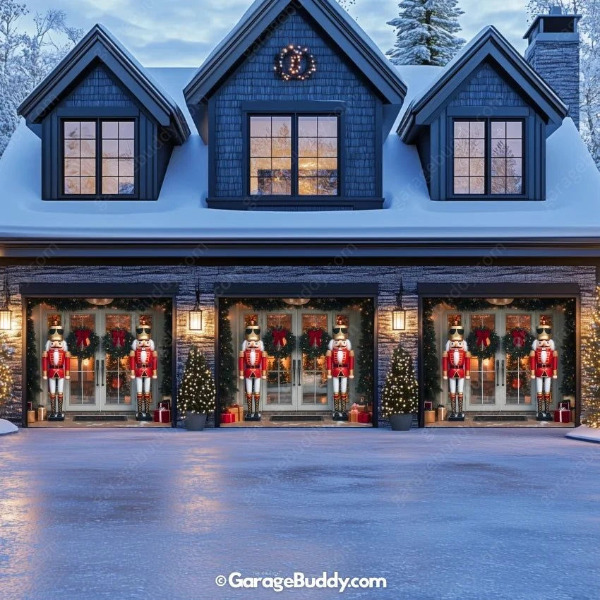 Garage Buddy | NutCracker Guards | Christmas Garage Door Cover