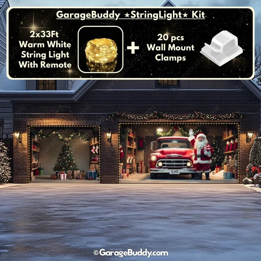 Garage Buddy | Santa's Garage | Christmas Garage Door Cover