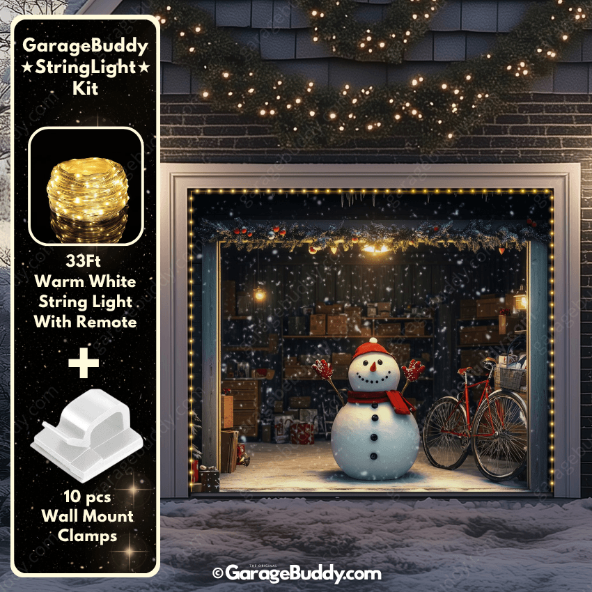 Garage Buddy | Snowy The Snowman | Christmas Garage Door Cover