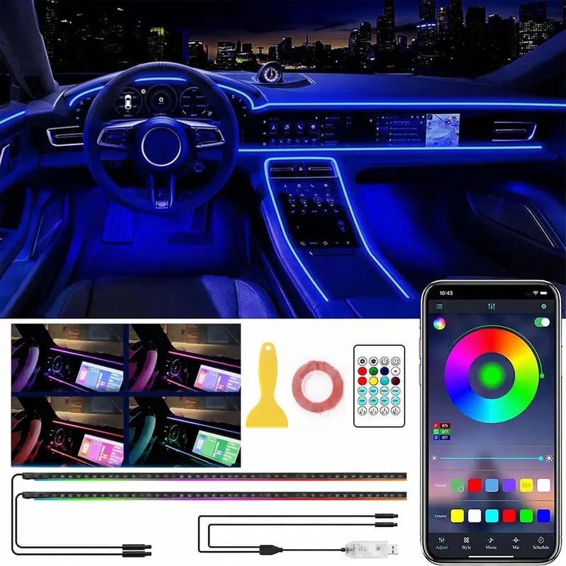 🔥Hot Sale 49% OFF🚘Intelligent LED In-Car Ambient Lighting