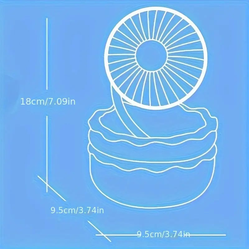 1pc usb powered smart small fan cute hamburger shaped fan essential heating and cooling solutions and   accessories for homes and kitchens 1