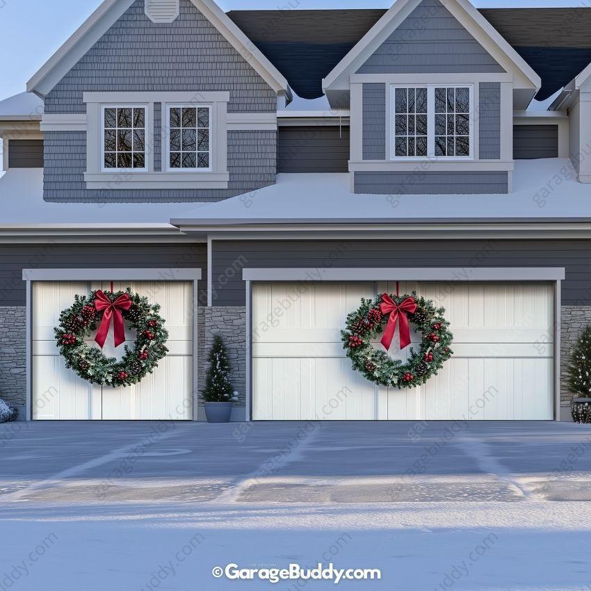 Garage Buddy | Christmas Wreath | Christmas Garage Door Cover