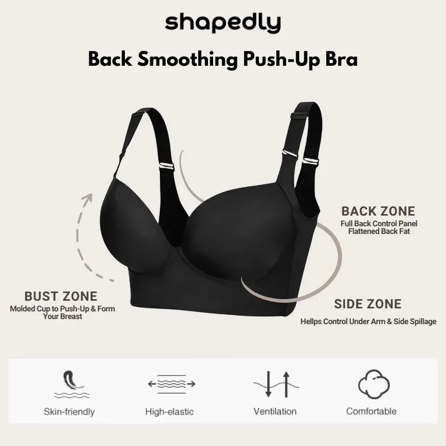 Shapedly Back Smoothing Push-Up Bra