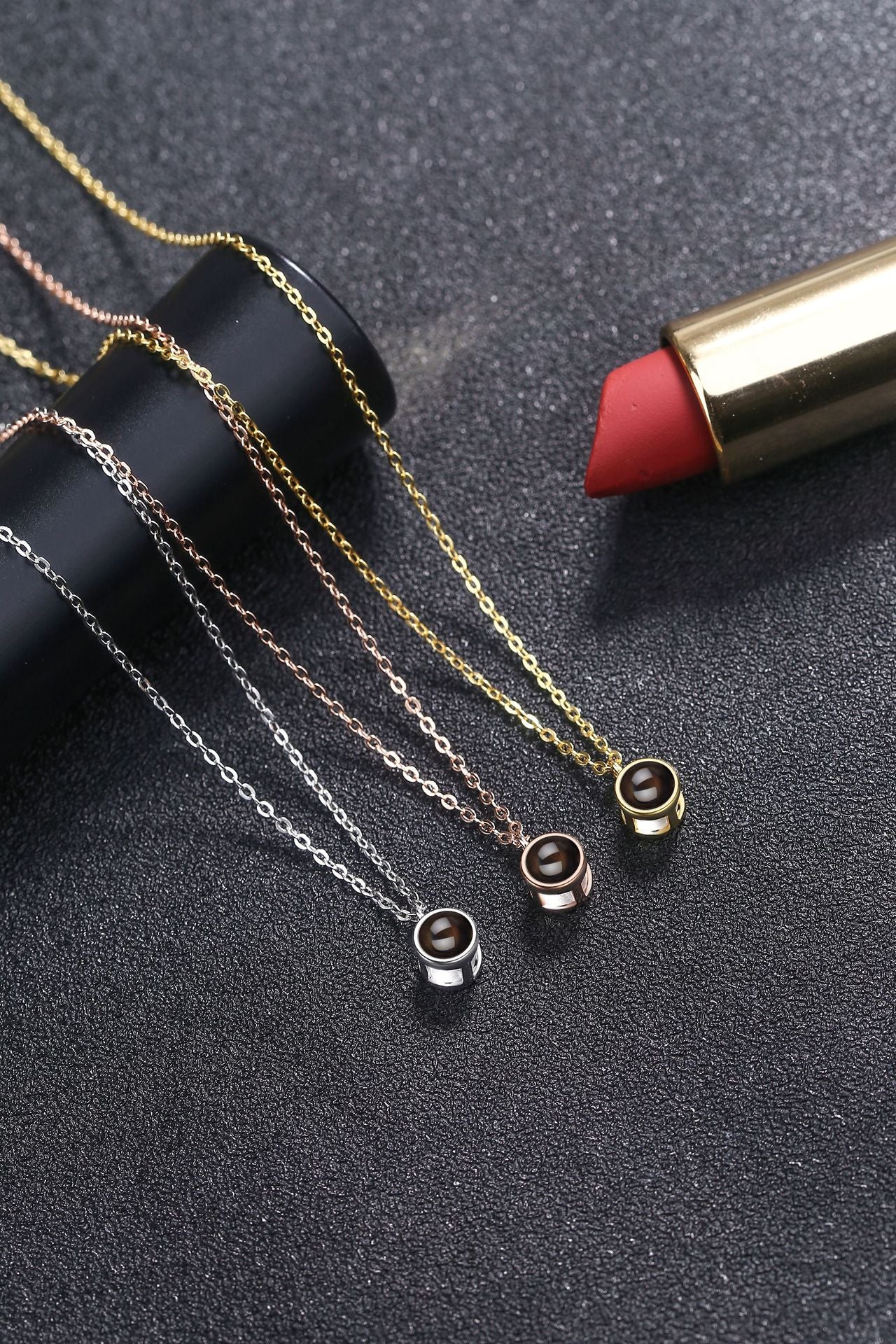 Personalized Round Photo Necklace