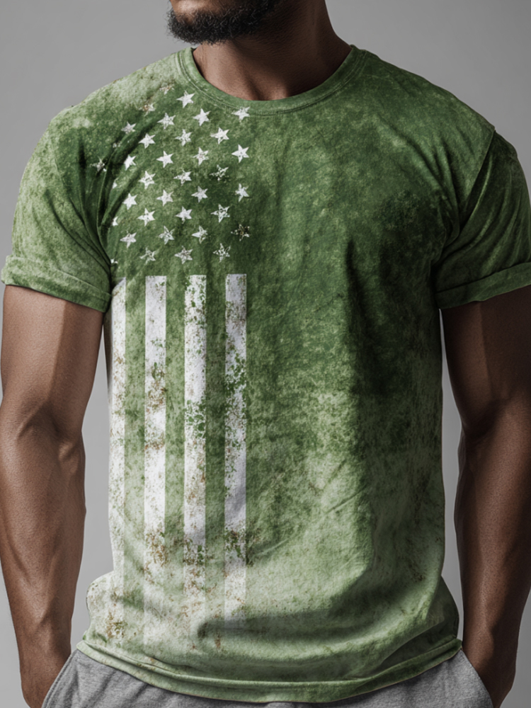 Men's American Flag Art Print T-Shirt