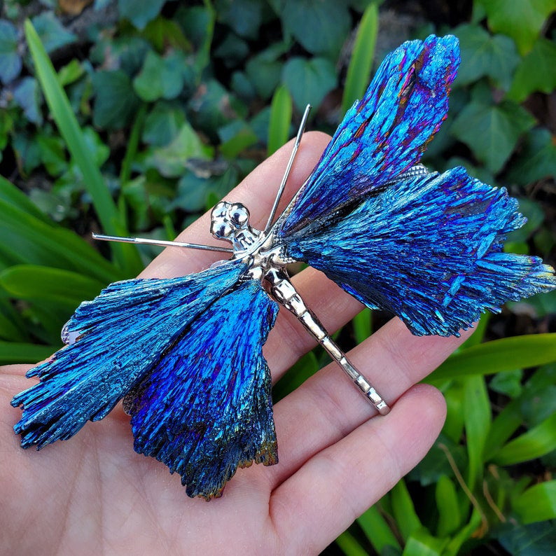 🔥LAST DAY 50% OFF - 💜🦋AURA TOURMALINE KYANITE DRAGONFLY
