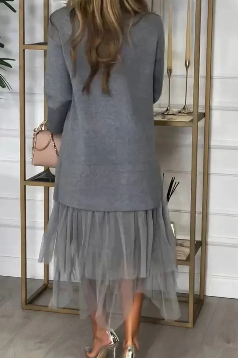 Women's Mesh Patchwork Dress