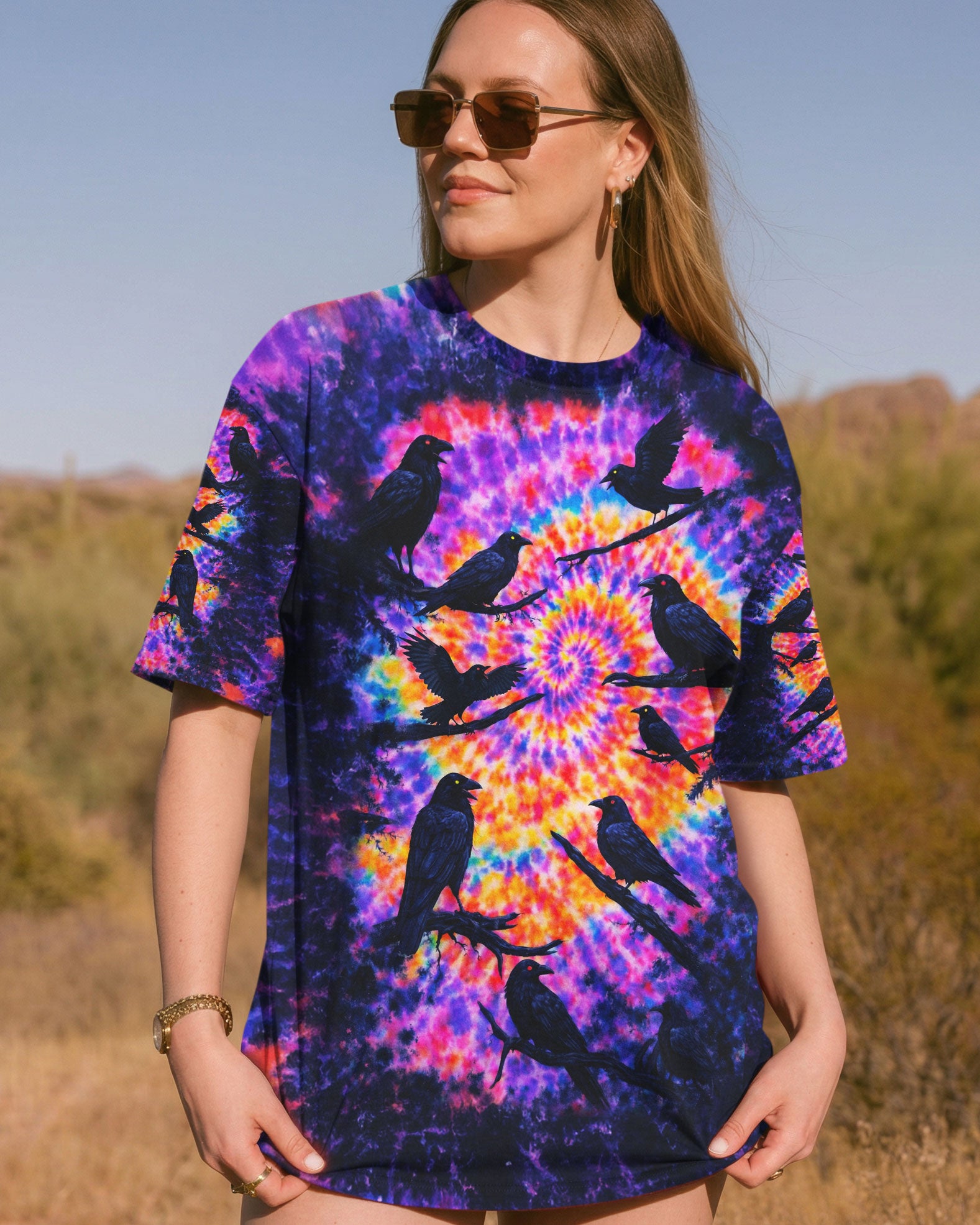 RAVEN IN THE DARK SWIRL ALL OVER PRINT - TLNO2101261