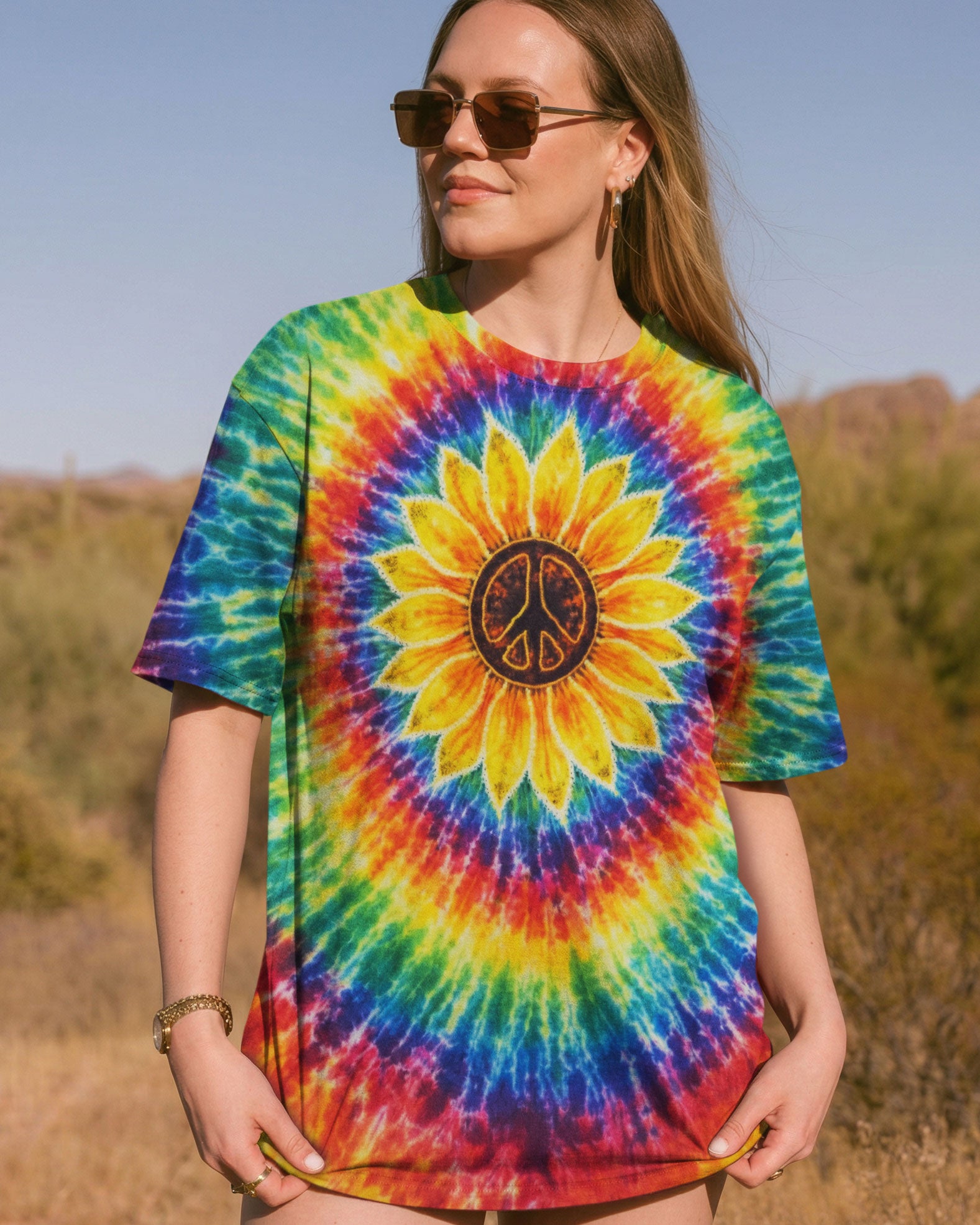 SUNFLOWER SWIRL ALL OVER PRINT - TLNO2912251
