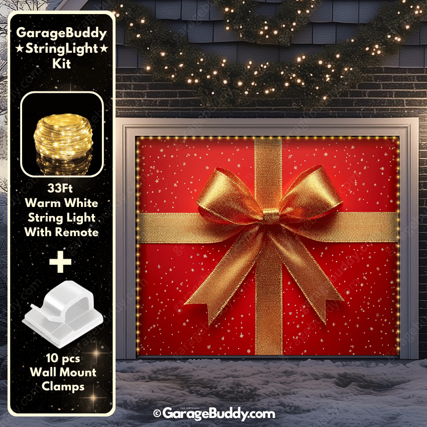 Garage Buddy | Gift Wrap | Christmas Garage Door Cover