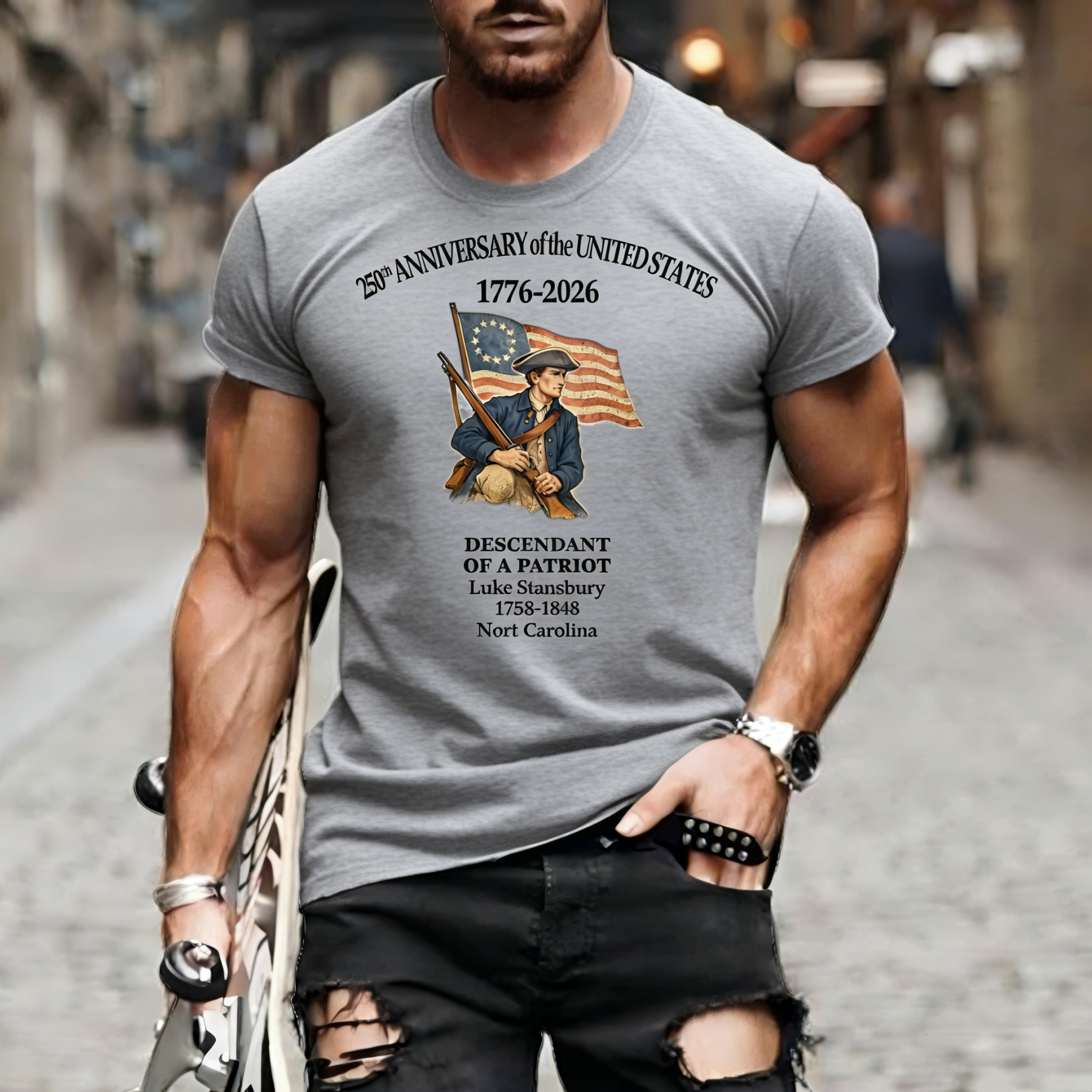 [Copy]Men's Retro 250th Anniversary of the United States Independence Day Cross Print Polo Shirt