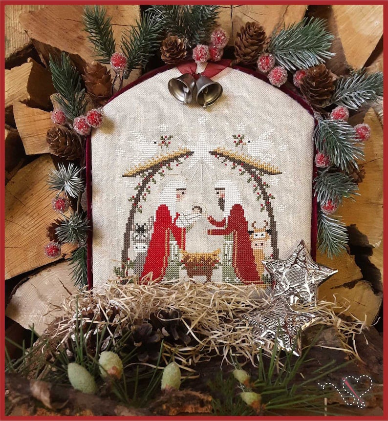"Christmas Nativity" Counted Cross Stitch DIY Embroidery Kit