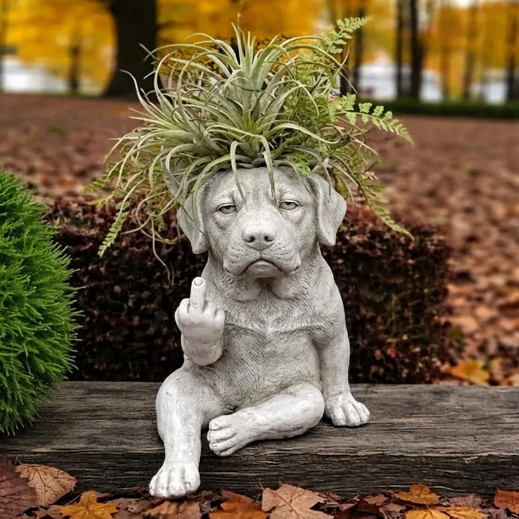 Funny French Bulldog Planter – Your Plants Just Got Attitude 🌿🐶