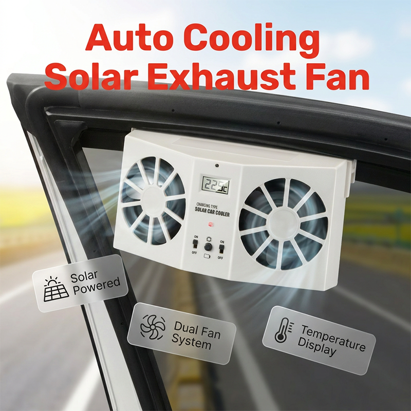 Solar Powered Car Exhaust Fan