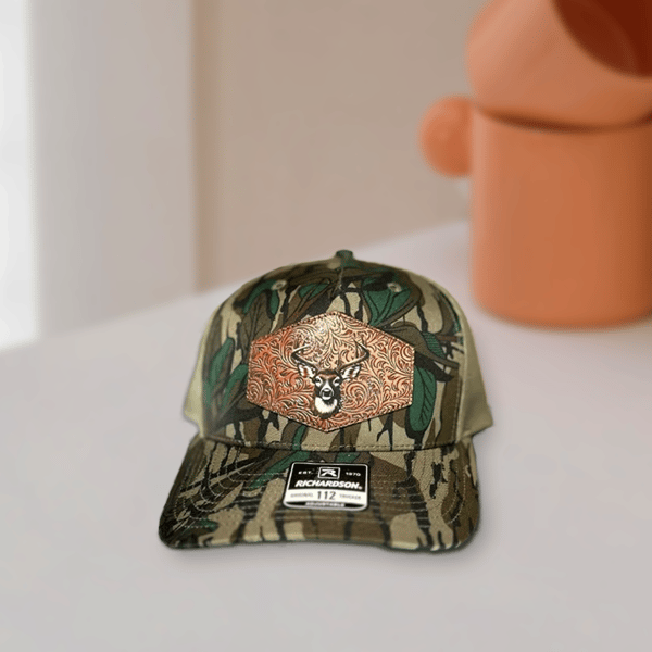 🎁Last 4 hours 50% OFF -🔥Tooled leather Deer Hat (BUY 2 FREE SHIIPPING)