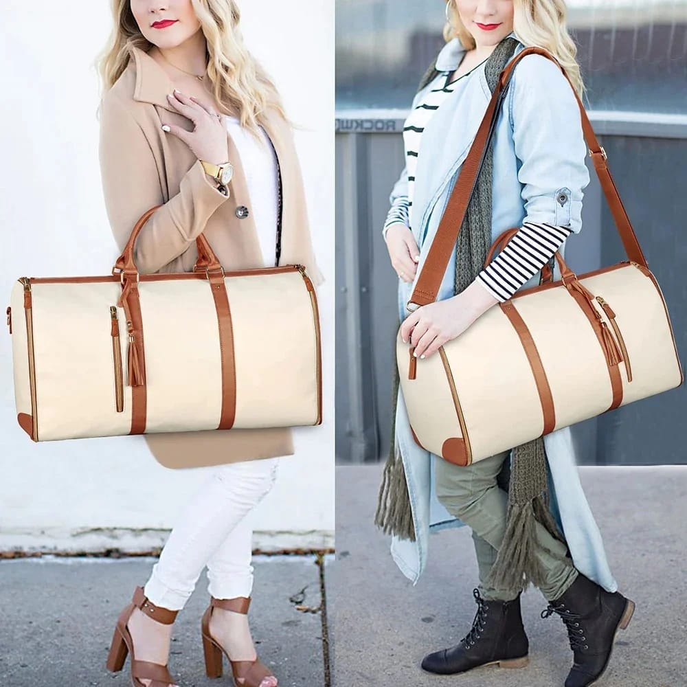 VoyageVault (Versatile Fashion Large PU Folding Suit Storage Bag for Women) – Last Day Sale Off 60%