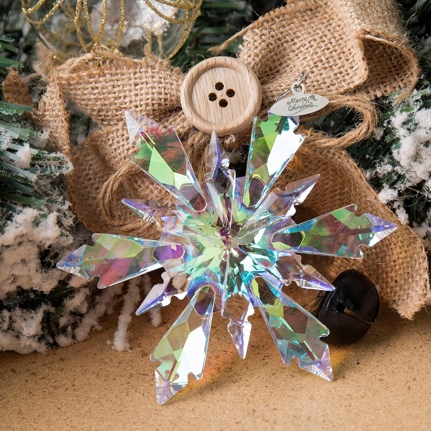 🔥LAST DAY 50% OFF - ❄️🌈Crystal Snowflake Suncatcher