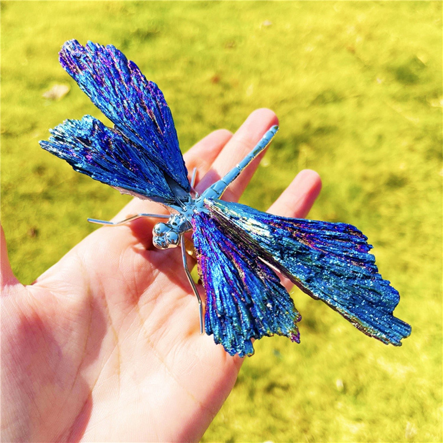 🔥LAST DAY 50% OFF - 💜🦋AURA TOURMALINE KYANITE DRAGONFLY