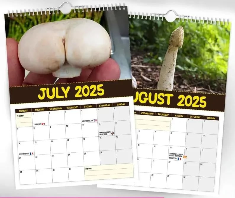 World's Greatest Mushrooms 2025 Calendar