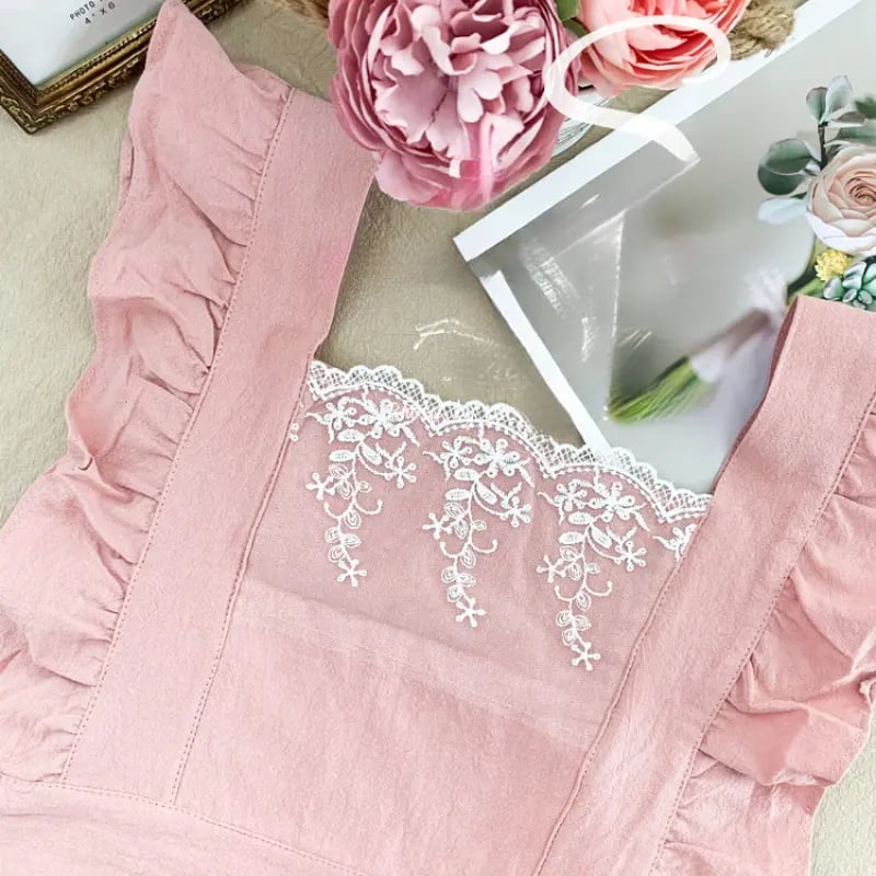 🌸The 100% Cotton Floral Apron – Soft, Stylish & Full Coverage