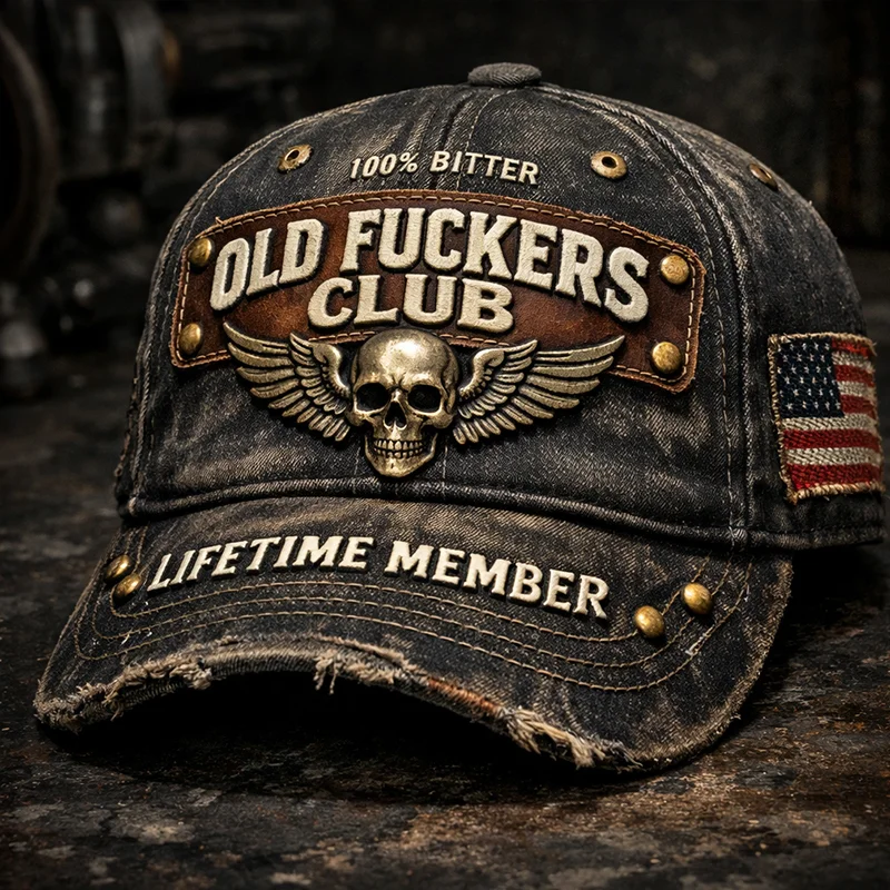 🎄New Year 50% OFF❤️Old Fuckers Club-Vintage Baseball Cap🎁
