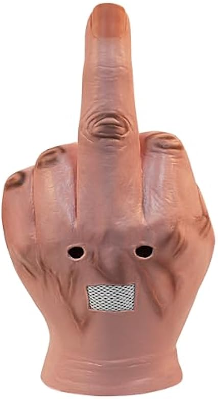 Middle Finger Funny Head Mask🖕