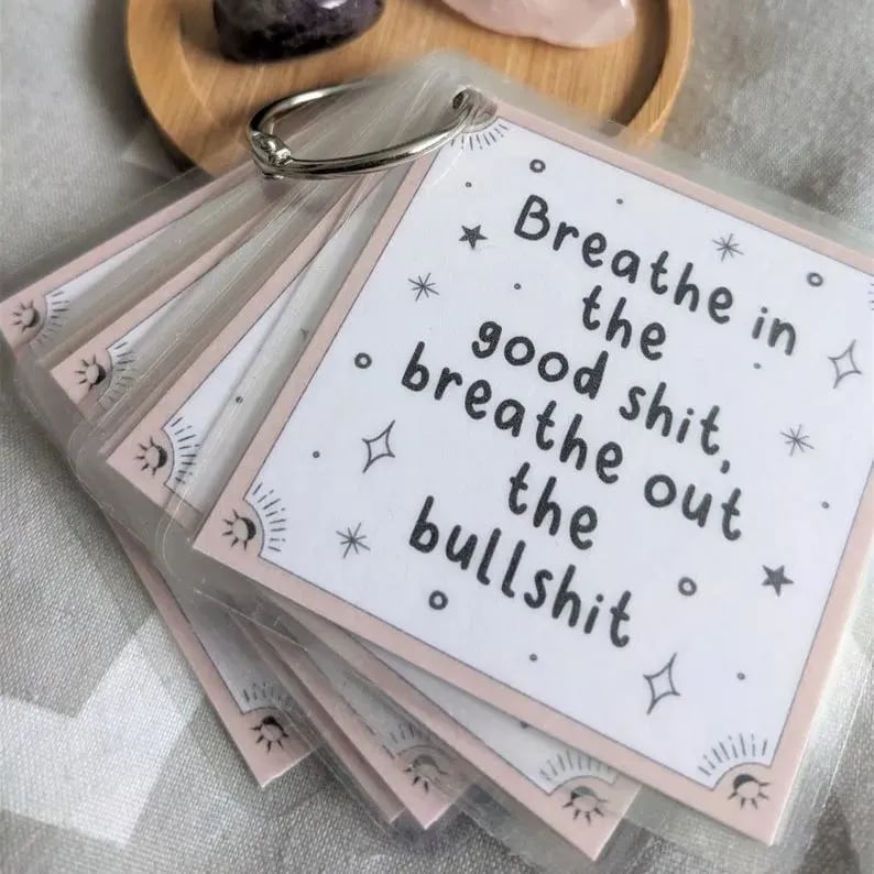 Sweary Keyring Affirmation Cards – A Daily Dose of Sass and Positivity! 🔑✨