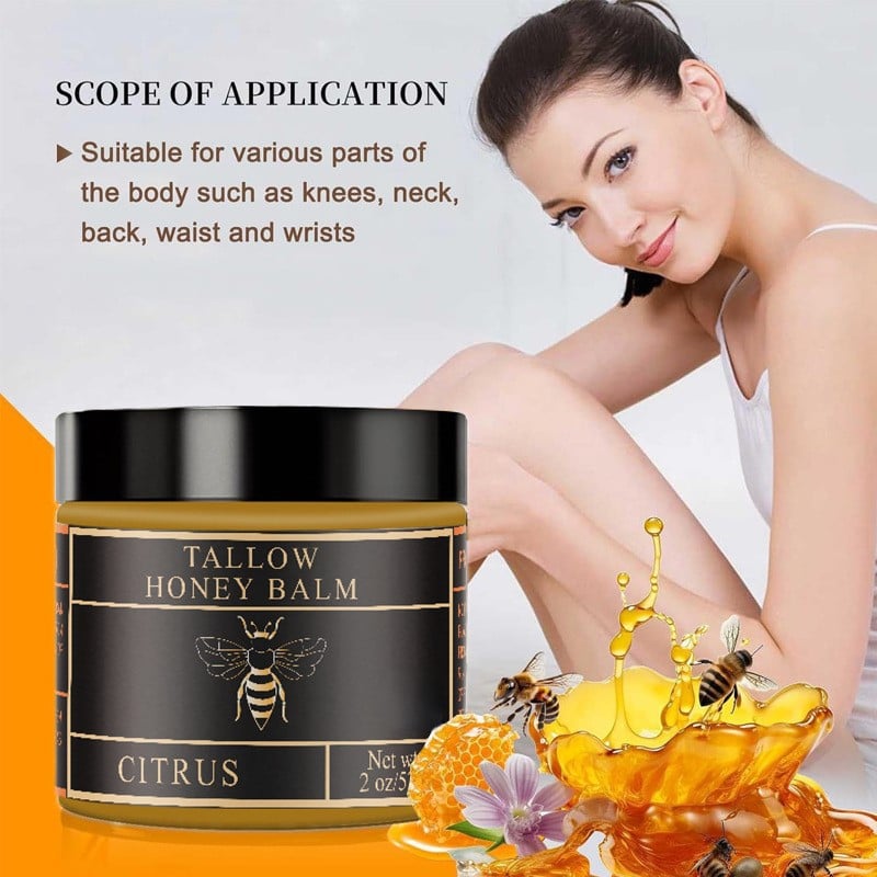 🔥Last Day Promotion 49% OFF - 🎅Beef Tallow and Honey Balm for Skin - Handmade All-Natural Moisturizer