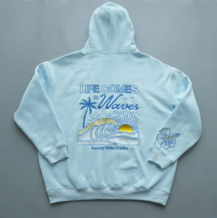 Life Comes In Waves Hoodie