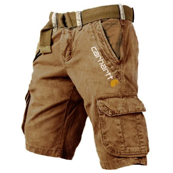 Visenoya Men's Multiple Pockets Wear-Resistant Cargo Shorts