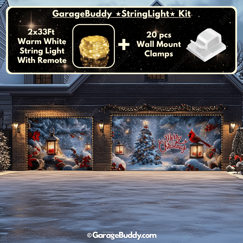 Garage Buddy | Cardinal's Christmas | Christmas Garage Door Cover