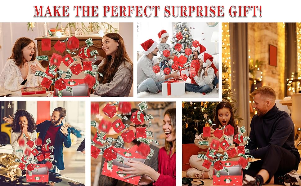 surprise box gift box for money,surprise gift box explosion,Christmas Gifts,Merry Chrismas gift