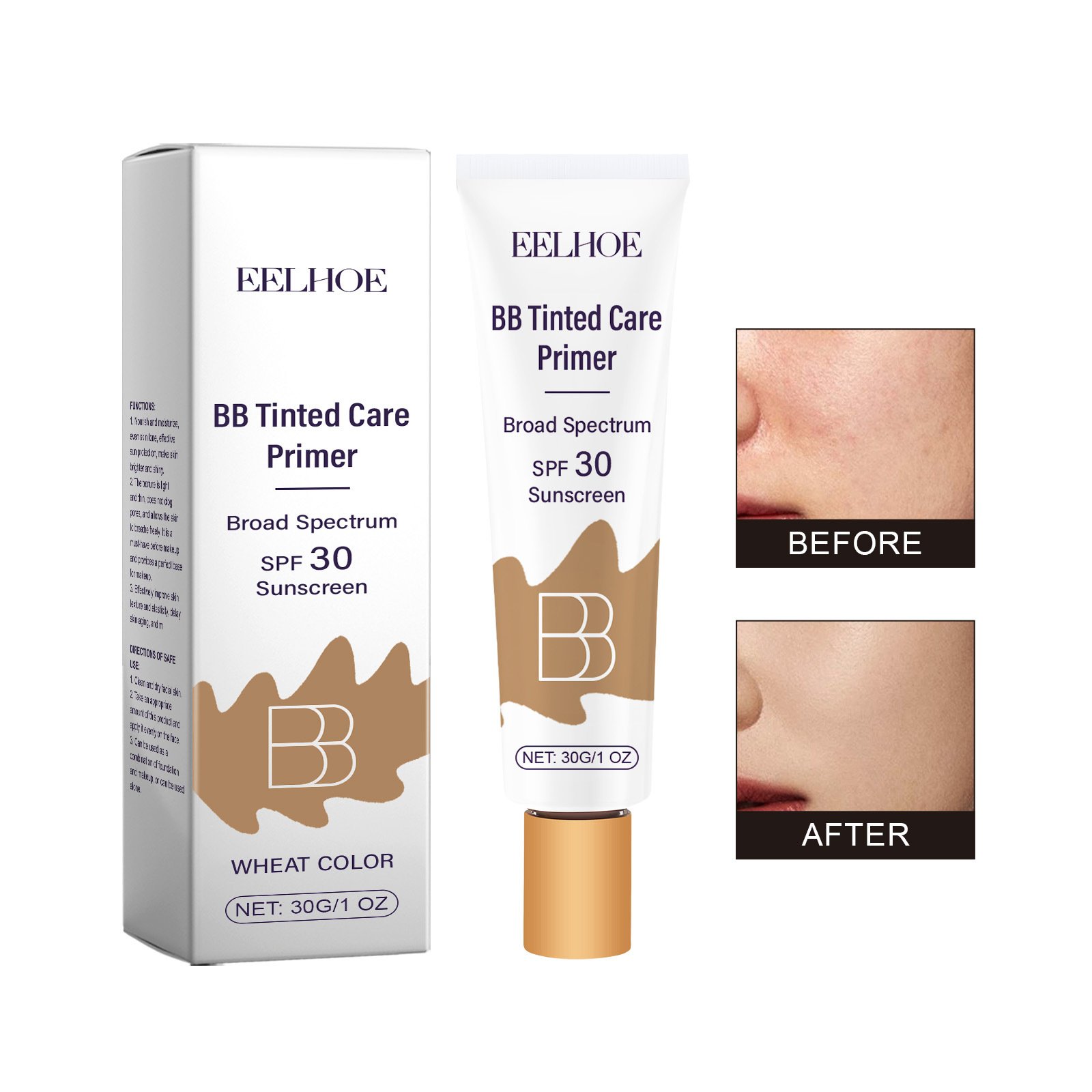 ✨【Official Brand Store】BB moisturizer SPF 30 - brightens, hydrates & smooths your skin(🔥Limited Time Discount)