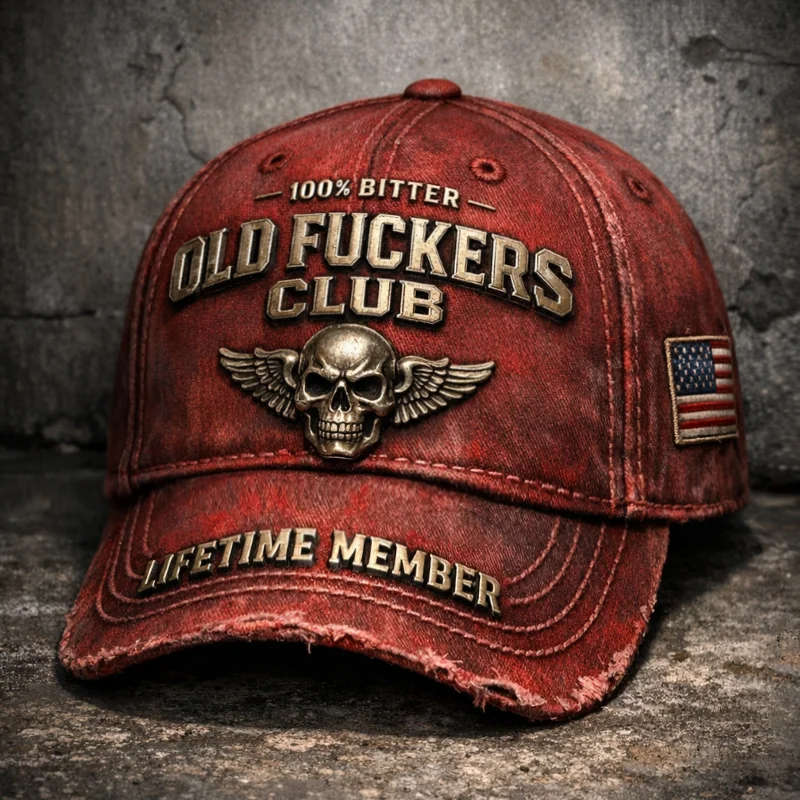 🎄New Year 50% OFF❤️Old Fuckers Club-Vintage Baseball Cap🎁