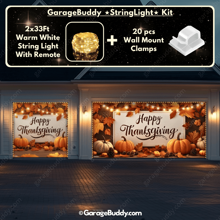 Garage Buddy | Happy Thanksgiving (B) | Festive Garage Door Cover