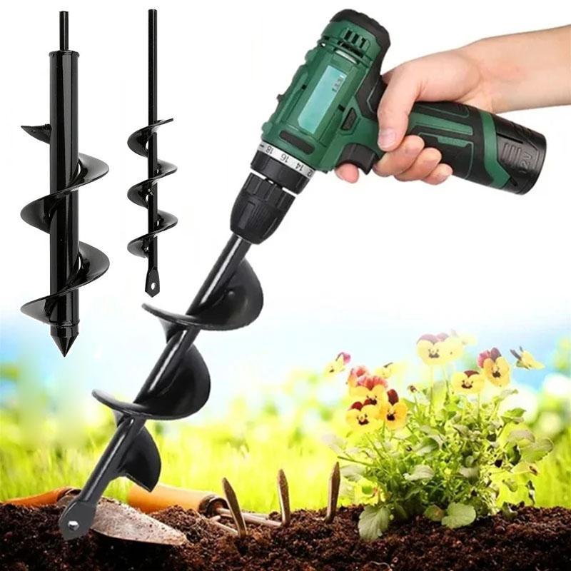 Spiral Drill Bit Set, Garden Spiral Drill Bit for Planting Bulbs & Flowers, Gardening Power Tool Accessories for 3/8 Inch Hexagon Drill, Garden Tools, Tool Kit Set