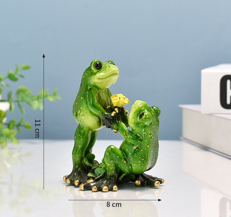 🐸Yoga frog pastoral resin craft decoration