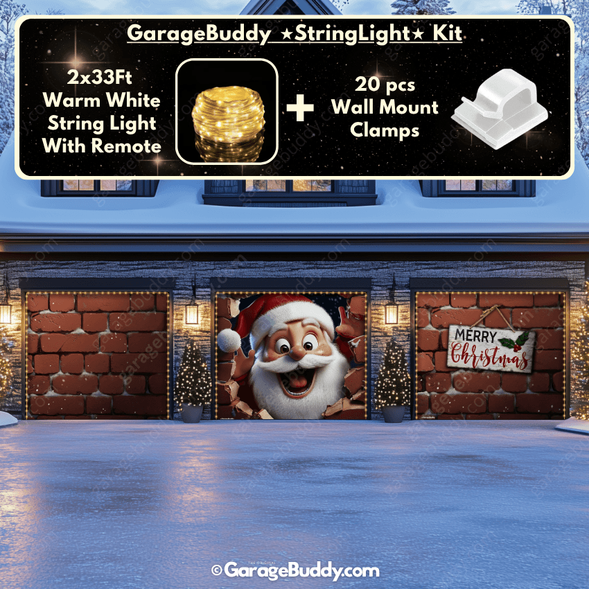 Garage Buddy | Santa's Surprise | Christmas Garage Door Cover