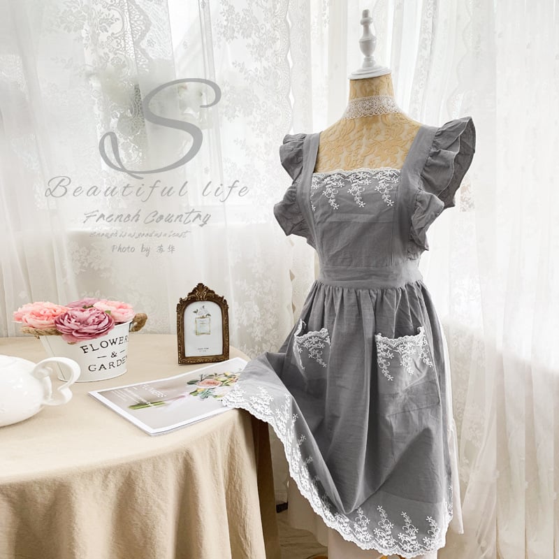 🌸The 100% Cotton Floral Apron – Soft, Stylish & Full Coverage