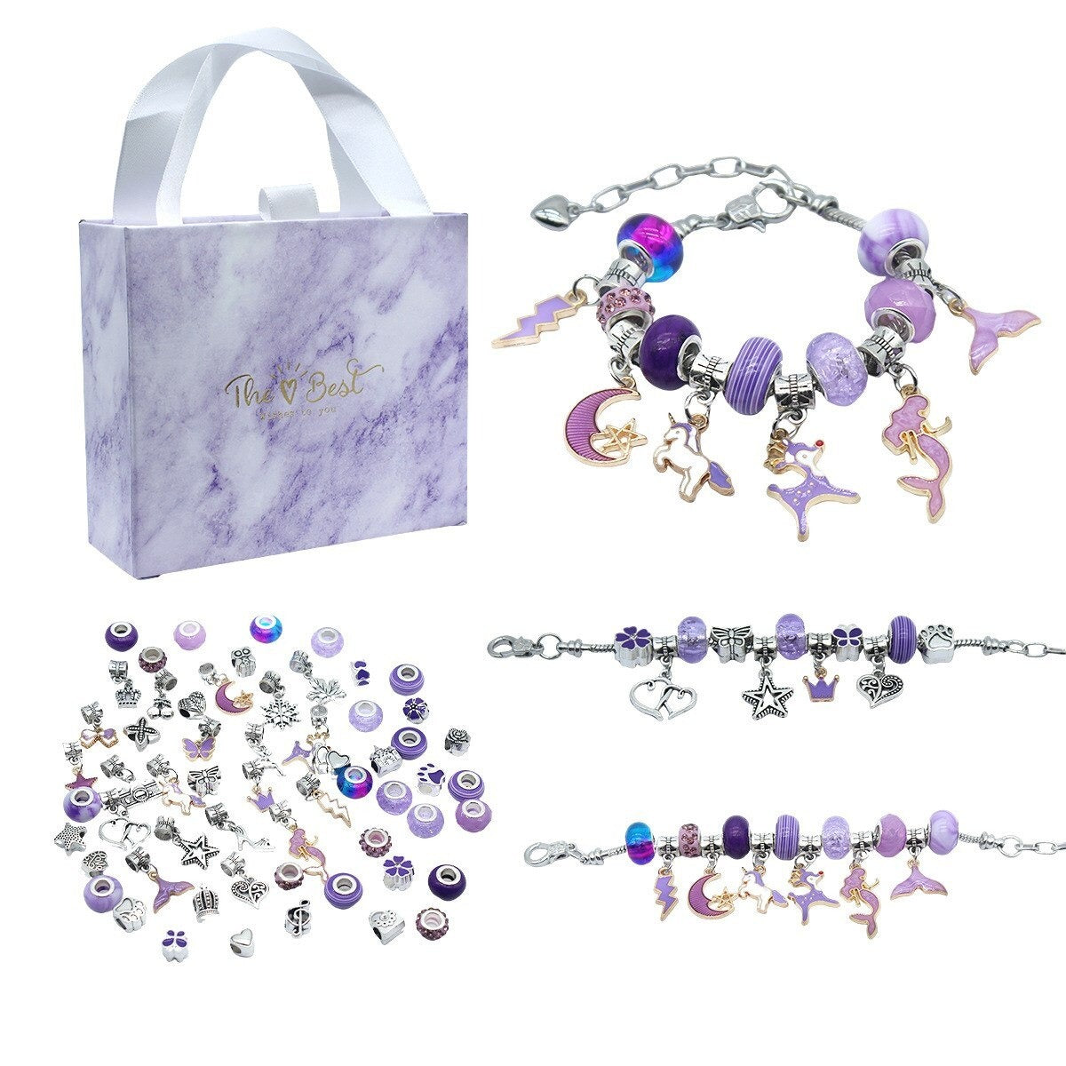 DIY Crystal Bracelet Set